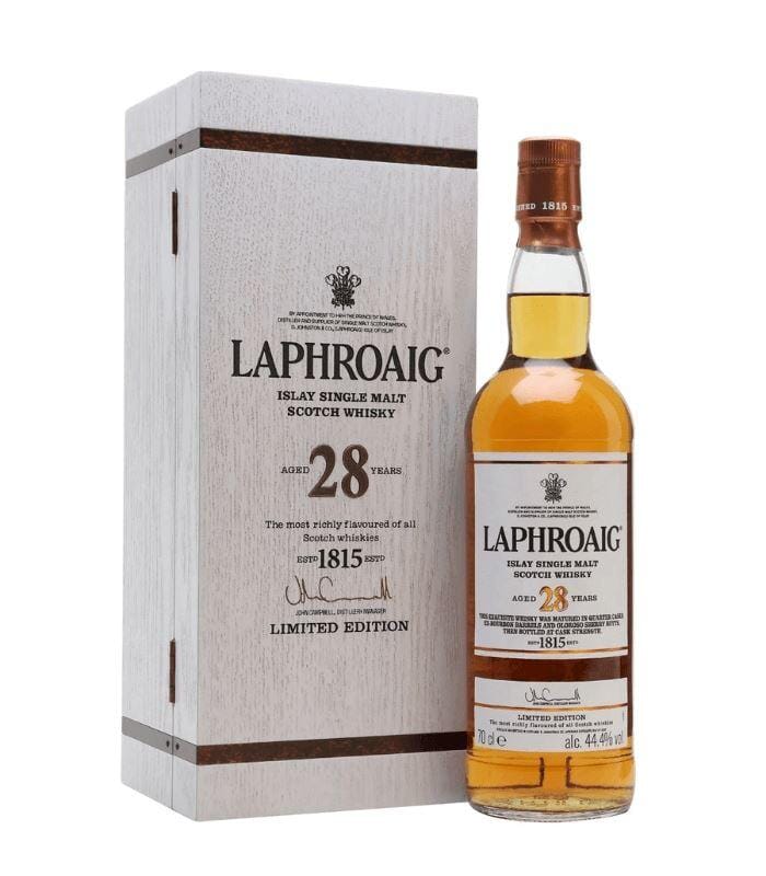 Buy Laphroaig 28 Year Old Single Malt Whisky Final Cask 750mL Online - The Barrel Tap Online Liquor Delivered