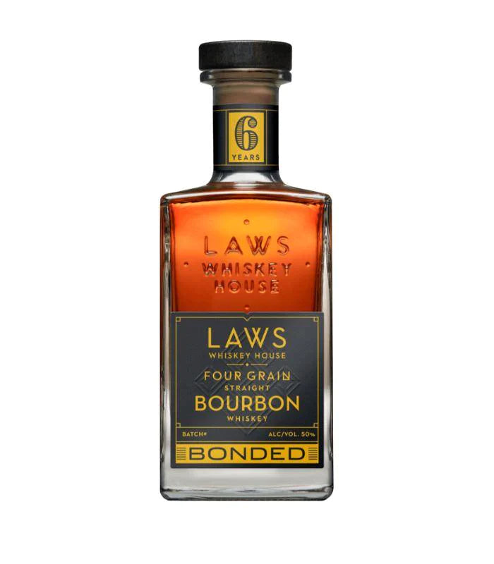 Buy Laws Whiskey House Four Grain 6 Year Straight Bonded Bourbon Whiskey 750mL Online - The Barrel Tap Online Liquor Delivered