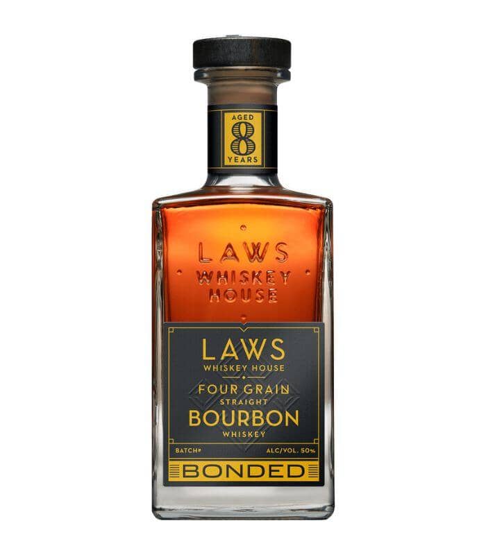 Buy Laws Whiskey House Four Grain 8 Year Bottled in Bond Bourbon Whiskey 750mL Online - The Barrel Tap Online Liquor Delivered