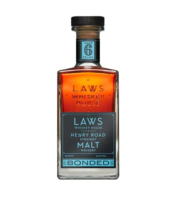 Buy Laws Whiskey House Henry Road Straight Malt Whiskey Bonded 750mL Online - The Barrel Tap Online Liquor Delivered