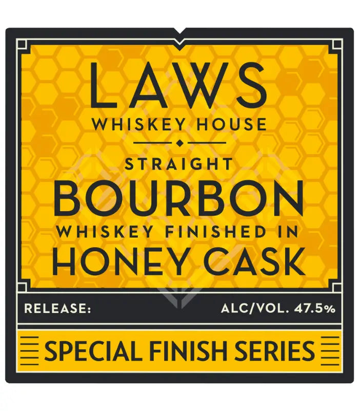 Buy Laws Whiskey House Honey Cask Finish Bourbon 750mL Online - The Barrel Tap Online Liquor Delivered