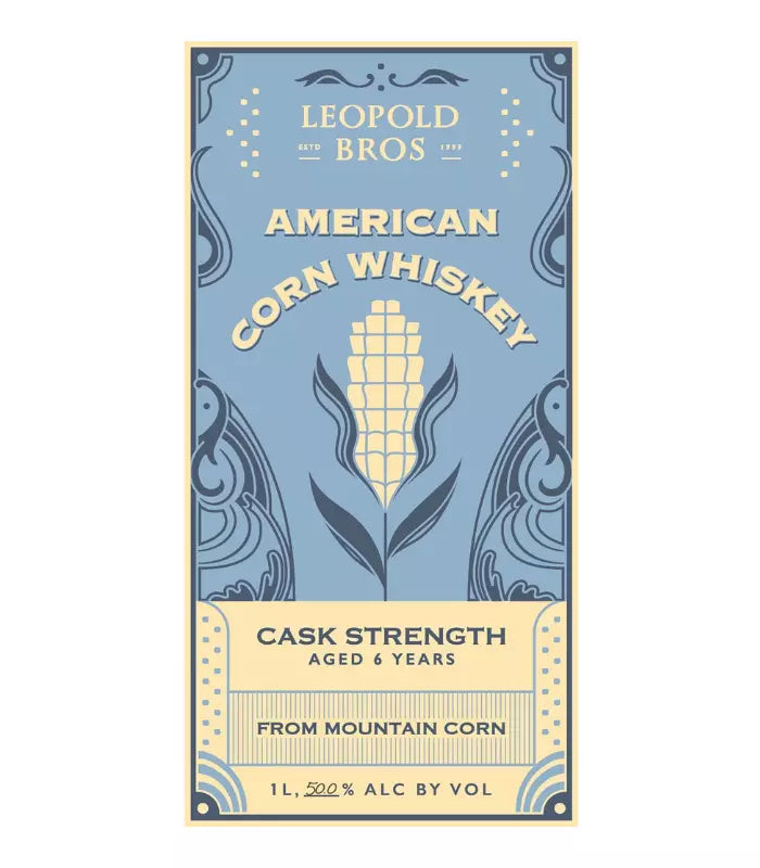 Buy Leopold Bros 6 Year Cask Strength American Corn Whiskey 1L Online - The Barrel Tap Online Liquor Delivered
