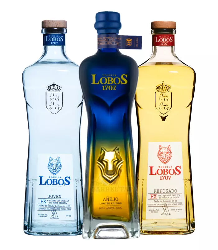 Buy Lobos 1707 Tequila Joven | Anejo | Reposado Bundle Online - The Barrel Tap Online Liquor Delivered