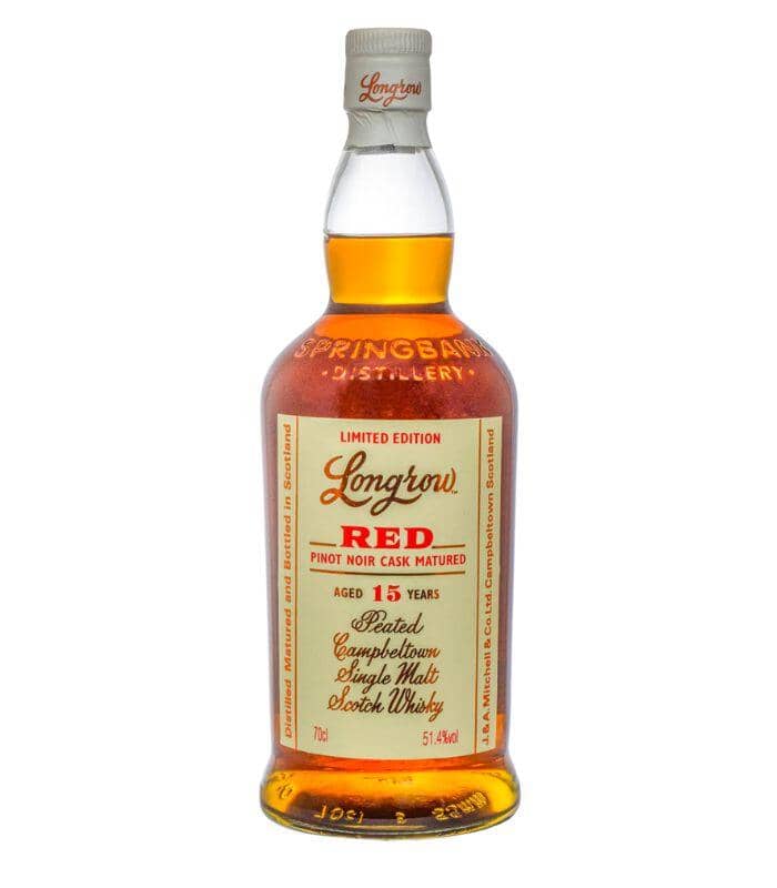 Buy Longrow Red 15 Year Pinot Noir Cask Matured Limited Edition Scotch 750mL Online - The Barrel Tap Online Liquor Delivered