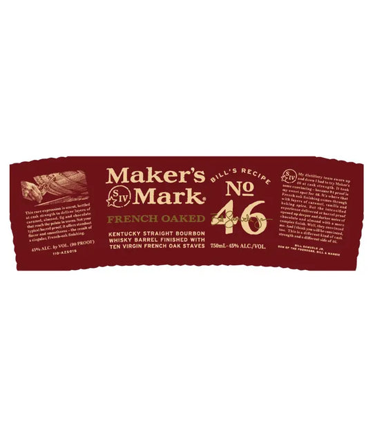 Buy Maker's Mark 46 Bill's Recipe French Oaked Cask Strength Limited Release Online - The Barrel Tap Online Liquor Delivered