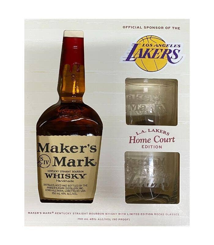 Buy Maker's Mark L.A. Lakers Home Court Edition Gift Set Online - The Barrel Tap Online Liquor Delivered