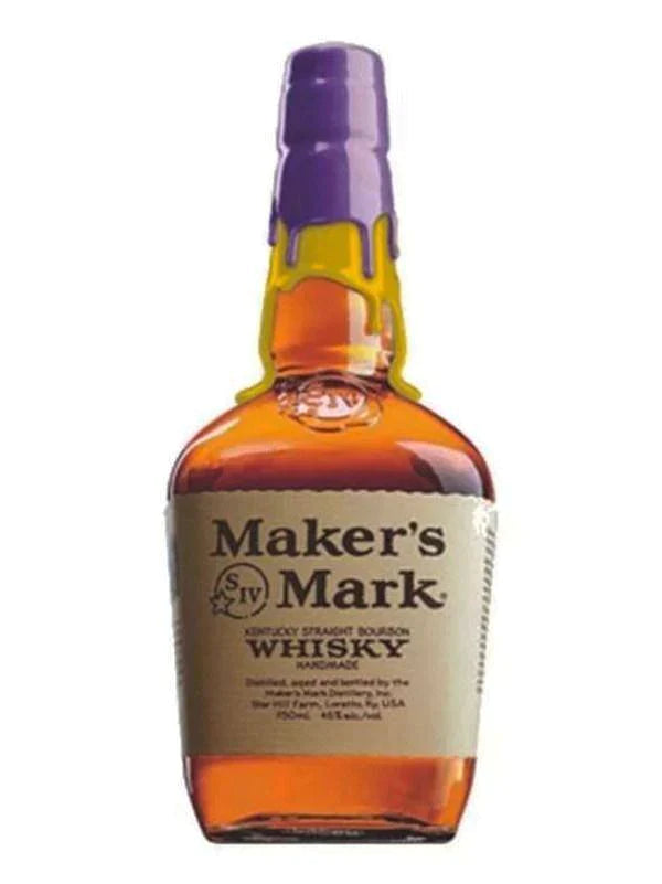 Buy Maker’s Mark Los Angeles Lakers Purple And Gold Wax Limited Edition 750ml Online - The Barrel Tap Online Liquor Delivered