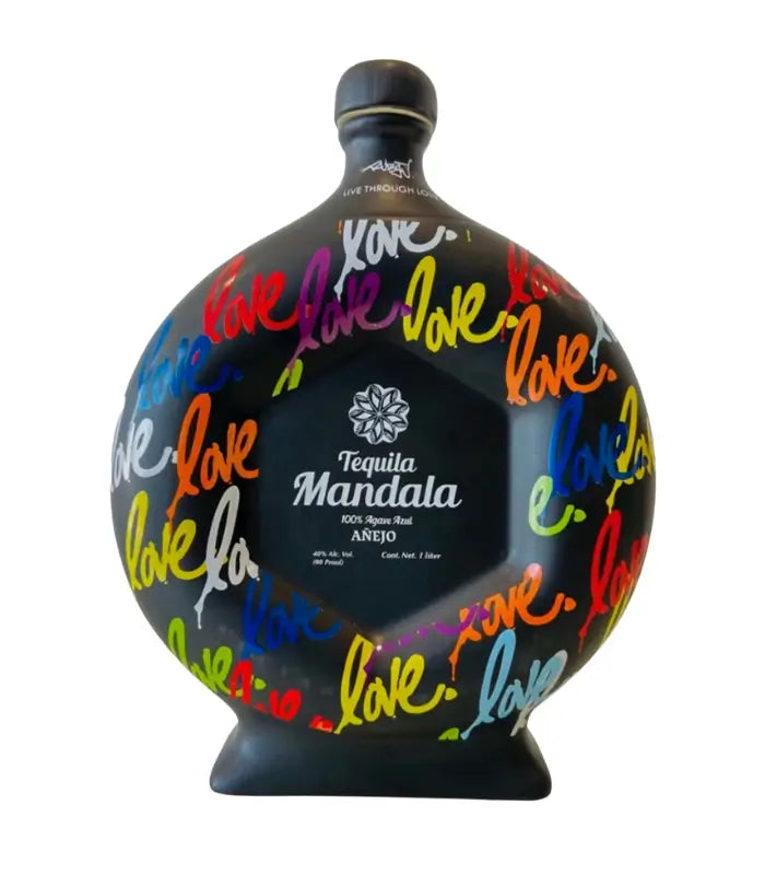 Buy Mandala Live Through Love Limited Edition Ceramic Anejo Tequila 1L Online - The Barrel Tap Online Liquor Delivered
