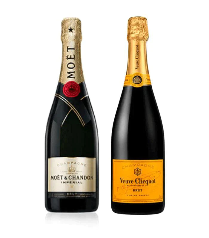 Buy Möet & Chandon & Vueve Clicquot Brut Champagne Bundle 750mL Online - The Barrel Tap Online Liquor Delivered