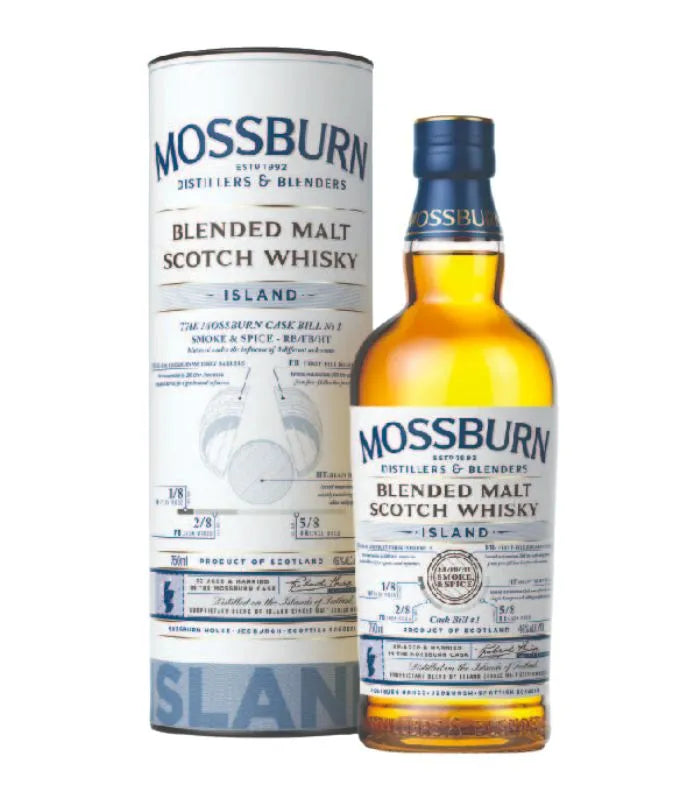Buy Mossburn Island Blended Malt Scotch Whisky 750mL Online - The Barrel Tap Online Liquor Delivered