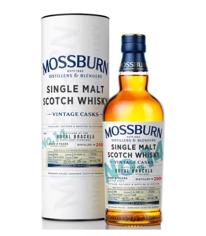 Buy Mossburn Vintage Casks Royal Brackla Distillery No. 14 2009 Scotch Whisky 750mL Online - The Barrel Tap Online Liquor Delivered