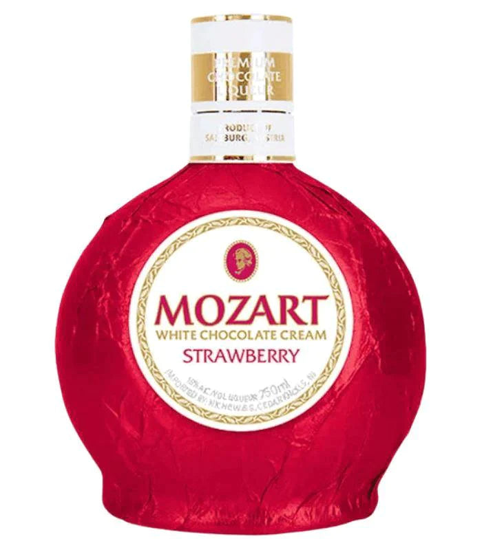 Buy Mozart White Chocolate Cream Strawberry Liqueur 750mL Online - The Barrel Tap Online Liquor Delivered