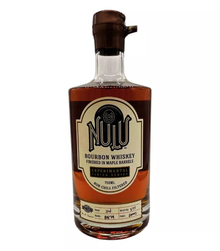 Buy Nulu Experimental Finish Series Bourbon Whiskey Finished in Maple Barrels 750mL Online - The Barrel Tap Online Liquor Delivered
