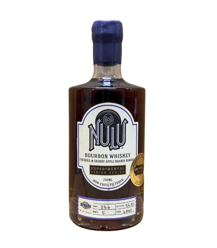 Buy Nulu Experimental Finish Series Bourbon Whiskey Finished in Sherry Apple Brandy Barrels 750mL Online - The Barrel Tap Online Liquor Delivered