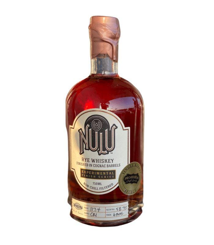 Buy Nulu Experimental Finish Series Rye Whiskey Finished in Cognac Barrels 750mL Online - The Barrel Tap Online Liquor Delivered