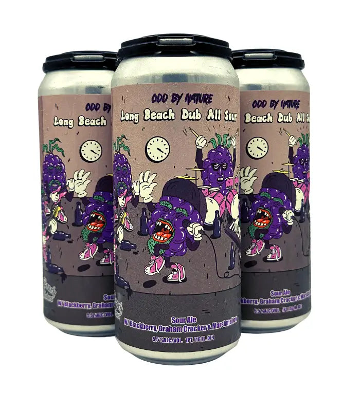 Buy Odd By Nature Brewing Long Beach Dub All Sour Ale 4-Pack Online - The Barrel Tap Online Liquor Delivered