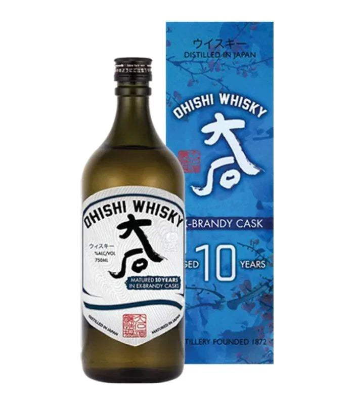Buy Ohishi 10 Year Ex-Brandy Cask Japanese Whisky 750mL Online - The Barrel Tap Online Liquor Delivered