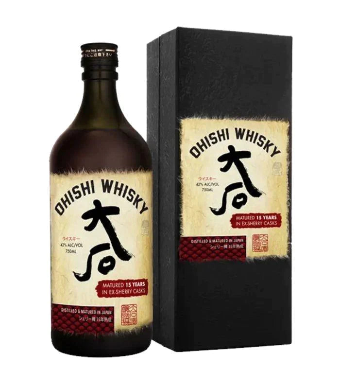 Buy Ohishi 15 Year Ex-Sherry Cask Limited Edition Japanese Whisky 750mL Online - The Barrel Tap Online Liquor Delivered