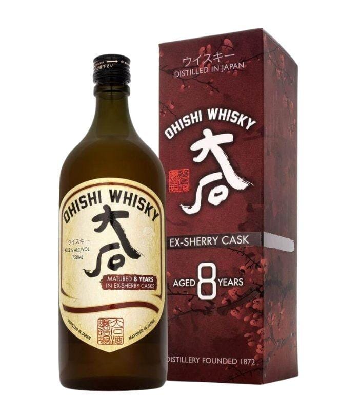 Buy Ohishi 8 Year Ex-Sherry Cask Japanese Whisky 750mL Online - The Barrel Tap Online Liquor Delivered