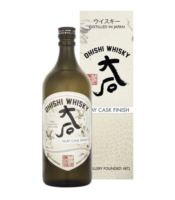 Buy Ohishi Islay Cask Finish Japanese Whisky 750mL Online - The Barrel Tap Online Liquor Delivered