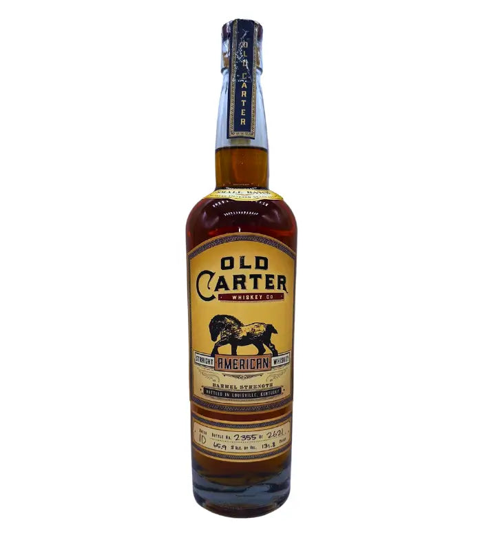 Buy Old Carter Straight American Whiskey Small Batch 10 2022 Release Online - The Barrel Tap Online Liquor Delivered