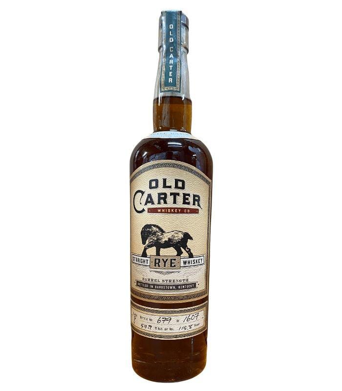 Buy Old Carter Straight Rye Whiskey Batch 8 2021 Release Online - The Barrel Tap Online Liquor Delivered
