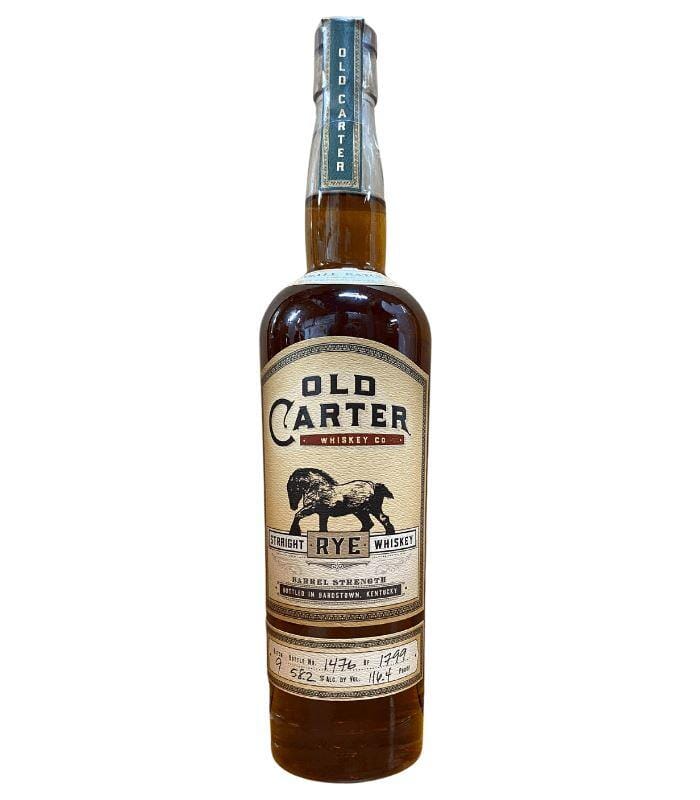 Buy Old Carter Straight Rye Whiskey Batch 9 2021 Release Online - The Barrel Tap Online Liquor Delivered