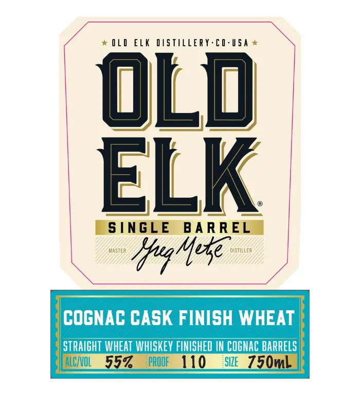 Buy Old Elk Single Barrel Cognac Cask Finished Wheat Whiskey 750mL Online - The Barrel Tap Online Liquor Delivered