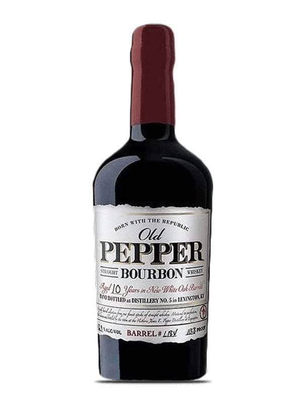Buy Old Pepper 10 Year Old Single Barrel Bourbon Whiskey 750mL Online - The Barrel Tap Online Liquor Delivered