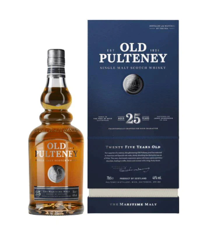 Buy Old Pulteney 25 Years Old Scotch Whiskey Online - The Barrel Tap Online Liquor Delivered