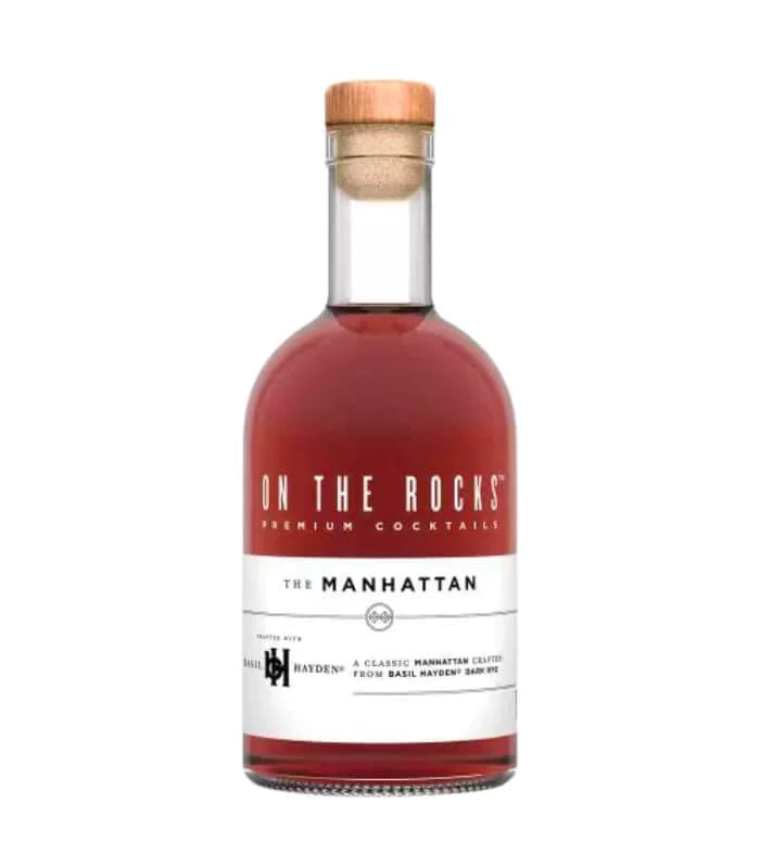 Buy On The Rocks The Manhattan Basil Hayden Rye Whiskey Premium Cocktails 375mL Online - The Barrel Tap Online Liquor Delivered