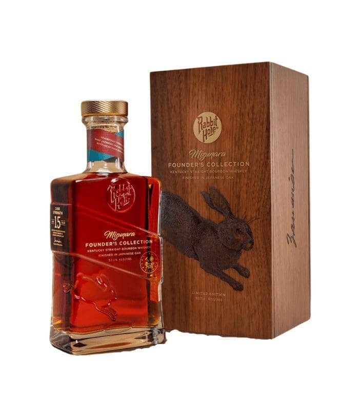 Buy Rabbit Hole Mizunara Founder's Collection 15 Year Bourbon Whiskey Finished in Japanese Oak Online - The Barrel Tap Online Liquor Delivered