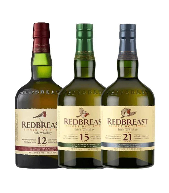 Buy Redbreast 12, 15, 21 Year Old Irish Whiskey Bundle 750mL Online - The Barrel Tap Online Liquor Delivered