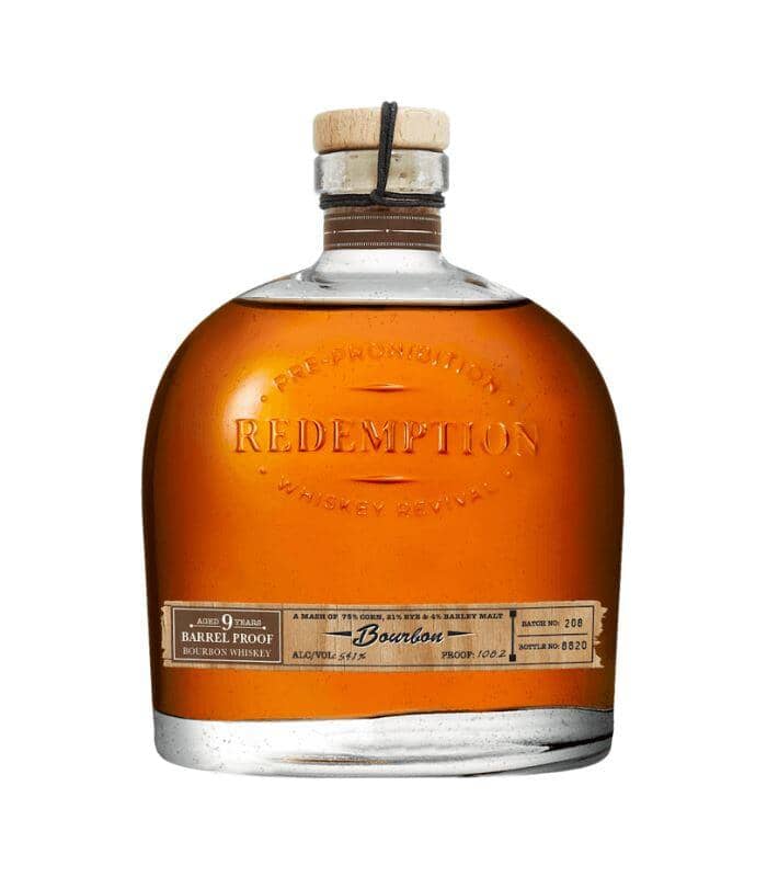 Buy Redemption 9 Years Aged Barrel Proof Bourbon 750mL Online - The Barrel Tap Online Liquor Delivered