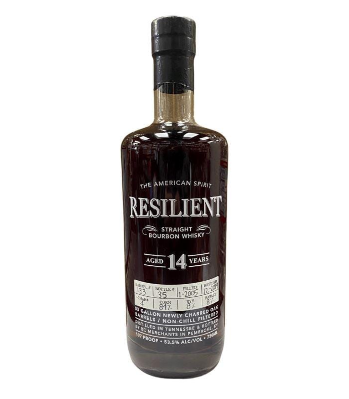 Buy Resilient 14 Year Old Straight Bourbon Whiskey Barrel #133 107 Proof 750mL Online - The Barrel Tap Online Liquor Delivered