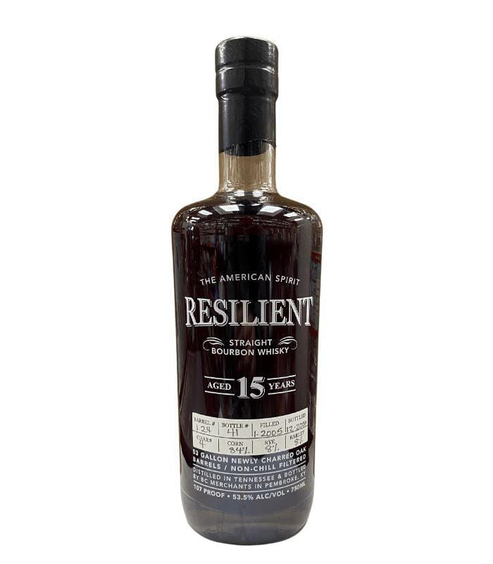 Buy Resilient 15 Year Old Straight Bourbon Whiskey Barrel #124 107 Proof 750mL Online - The Barrel Tap Online Liquor Delivered
