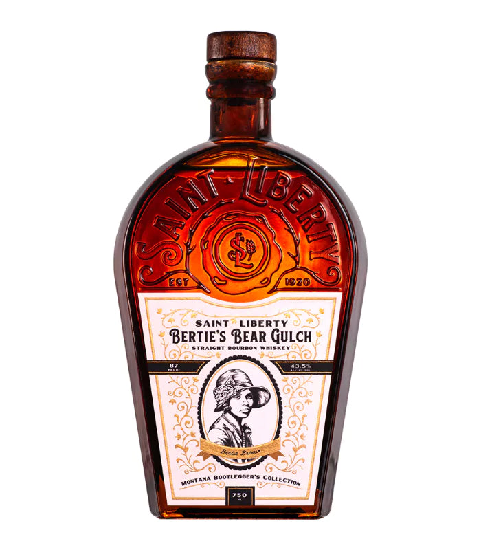Buy Saint Liberty Bertie's Bear Gulch Montana Bootlegger's Collection Straight Bourbon Whiskey 750mL Online - The Barrel Tap Online Liquor Delivered