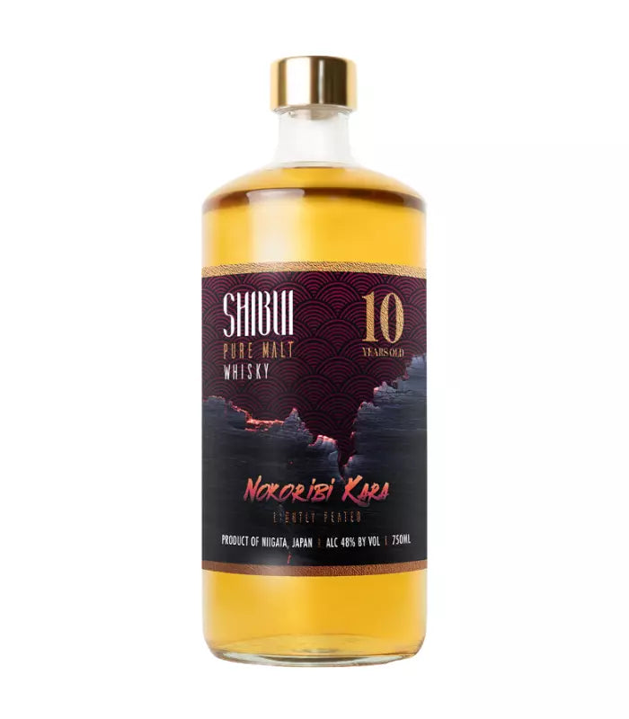 Buy Shibui Nokoribi Kara 10 Year Lightly Peated Japanese Whisky 750mL Online - The Barrel Tap Online Liquor Delivered