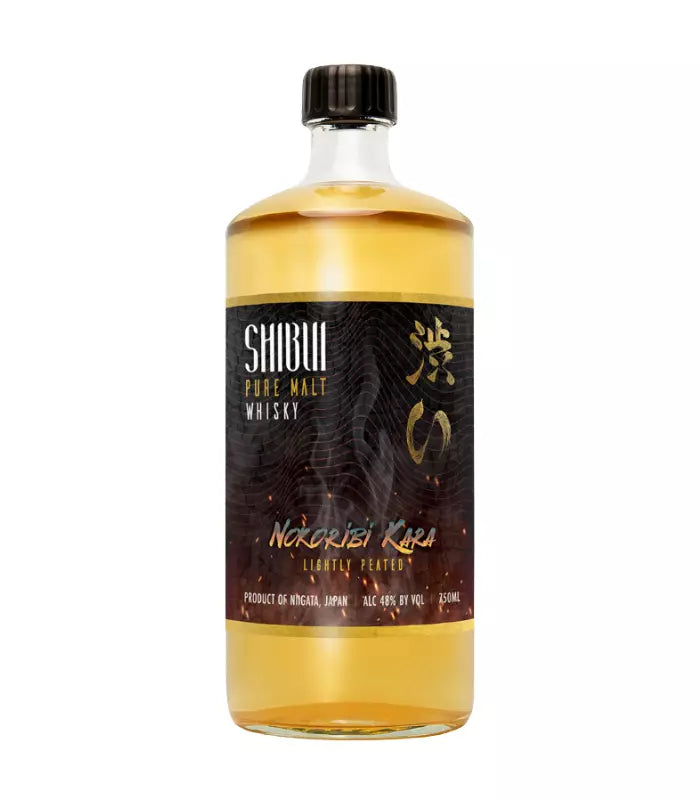 Buy Shibui Nokoribi Kara Lightly Peated Japanese Whisky 750mL Online - The Barrel Tap Online Liquor Delivered