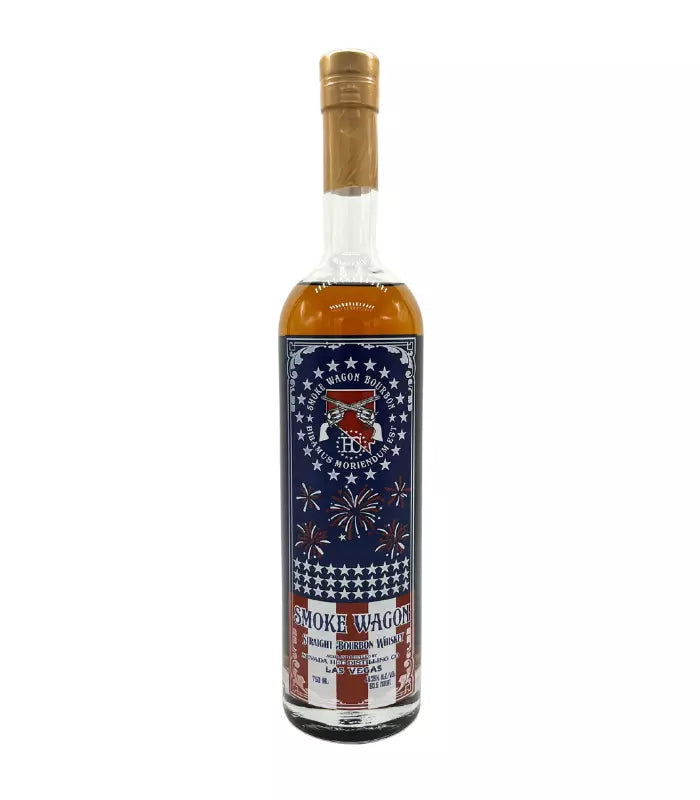 Buy Smoke Wagon Red White & Blue 2023 Edition Straight Bourbon Whiskey 750mL Online - The Barrel Tap Online Liquor Delivered
