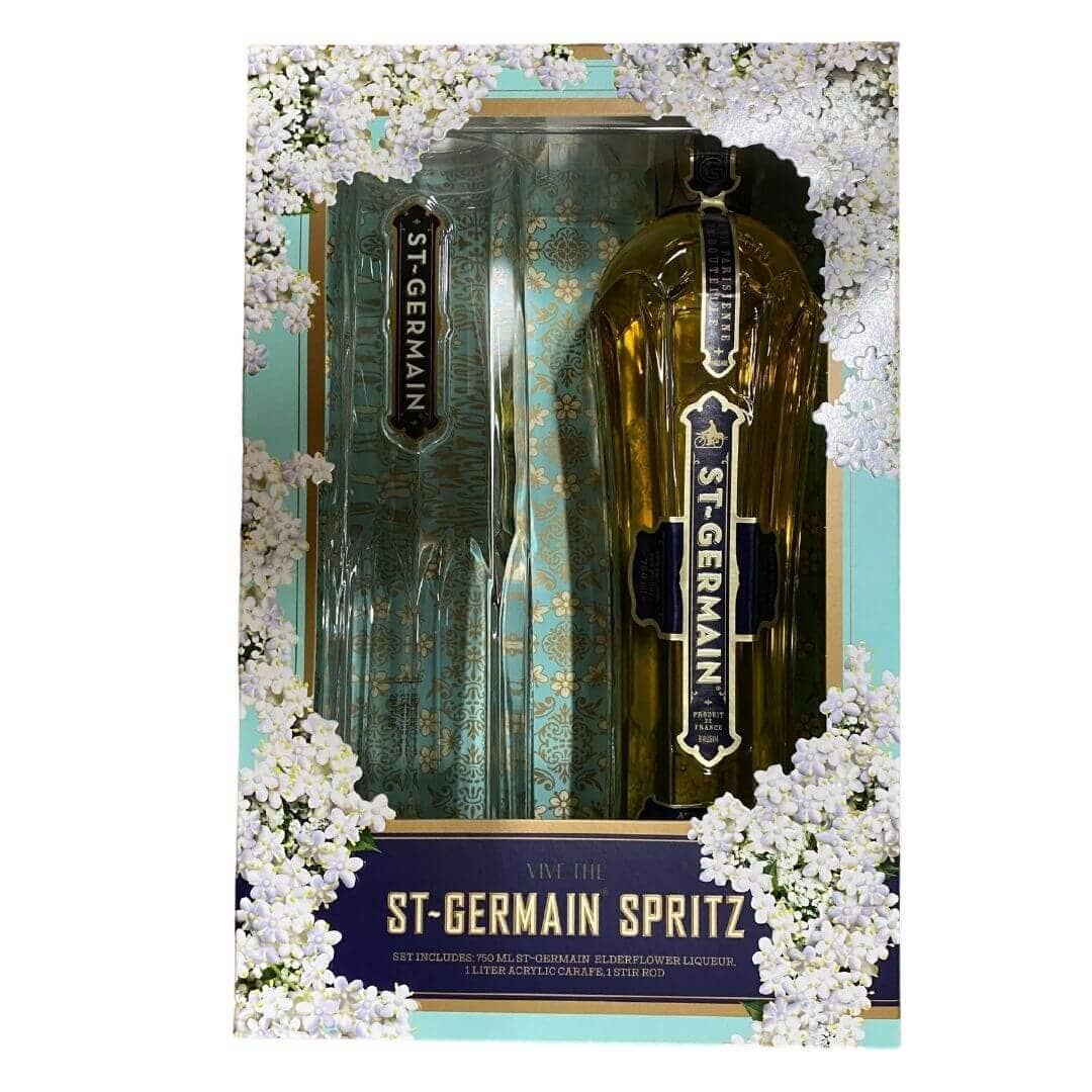 Buy St. Germain Elderflower Liqueur Gift Set w/ Acrylic Carafe Online - The Barrel Tap Online Liquor Delivered