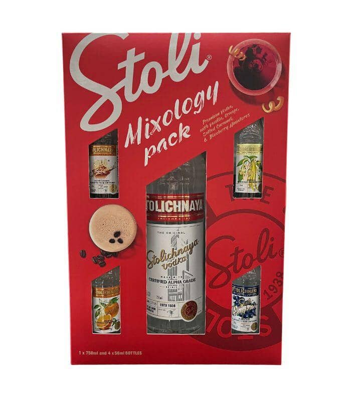 Buy Stolichnaya Premium Vodka Mixology Pack Gift Set Online - The Barrel Tap Online Liquor Delivered