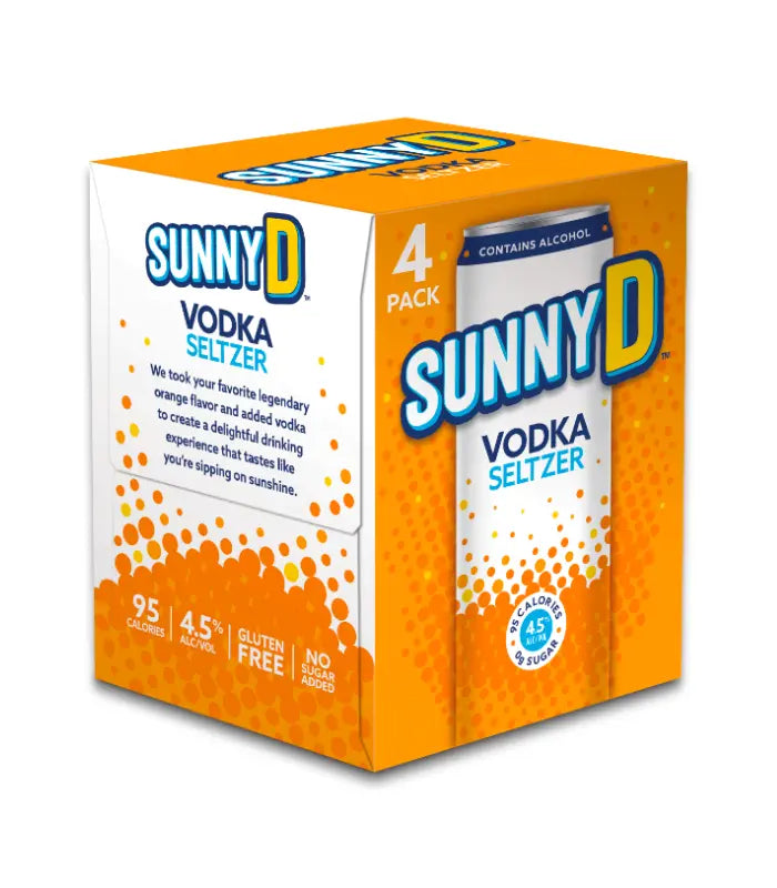 Buy Sunny D Vodka Seltzer - 4 Pack Online - The Barrel Tap Online Liquor Delivered