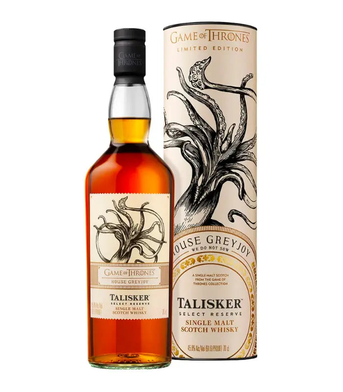 Buy Talisker Game of Thrones House Greyjoy Scotch Whisky 750mL Online - The Barrel Tap Online Liquor Delivered
