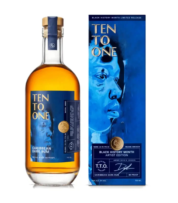 Buy Ten To One Black History Month Artist Edition Rum 750mL Online - The Barrel Tap Online Liquor Delivered