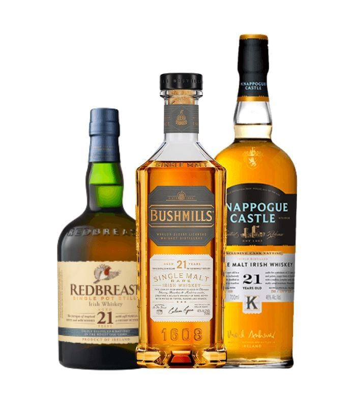 Buy The 21 Year Old Irish Whiskey Bundle Online - The Barrel Tap Online Liquor Delivered