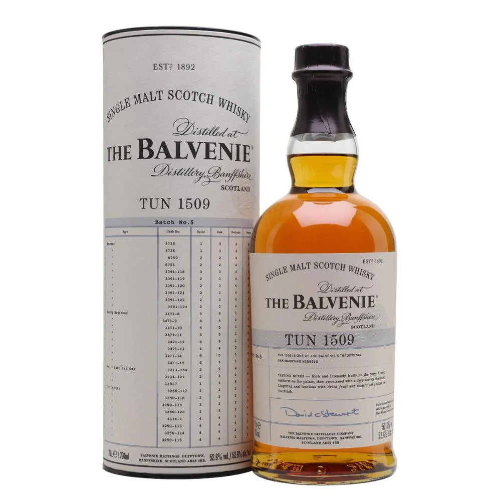 Buy The Balvenie Tun 1509 Scotch Whisky Batch 5 750mL Online - The Barrel Tap Online Liquor Delivered