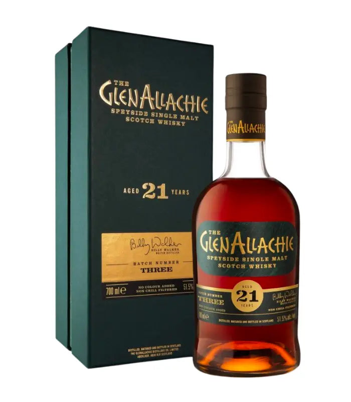 Buy The GlenAllachie 21 Year Old Batch 3 Single Malt Scotch Whisky 700mL Online - The Barrel Tap Online Liquor Delivered