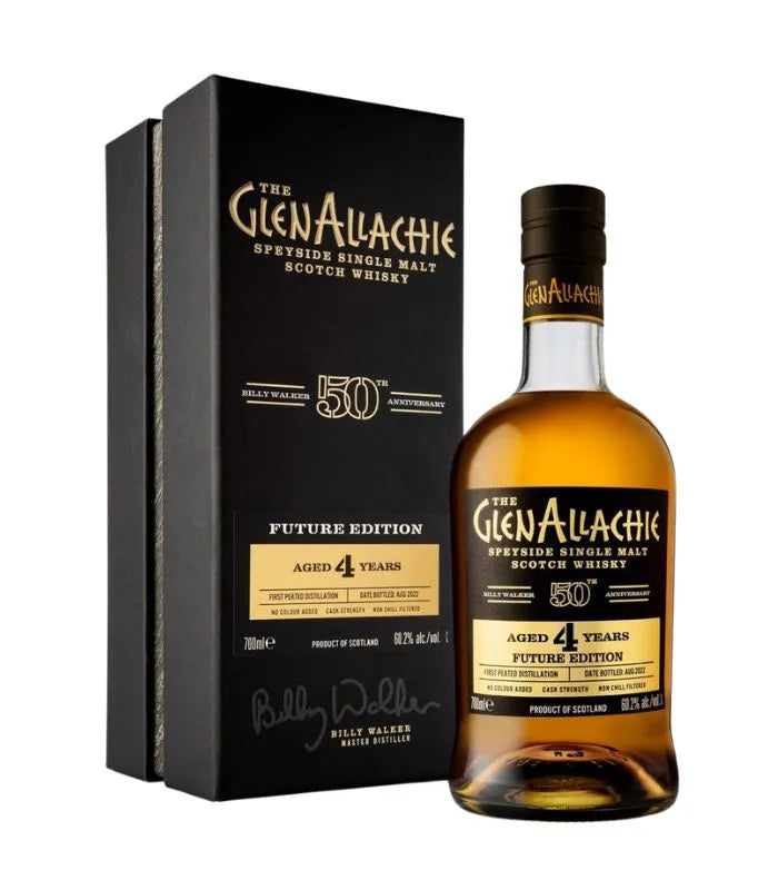 Buy The GlenAllachie Billy Walker 50th Anniversary 4 Year Peated Scotch Whiskey 700mL Online - The Barrel Tap Online Liquor Delivered