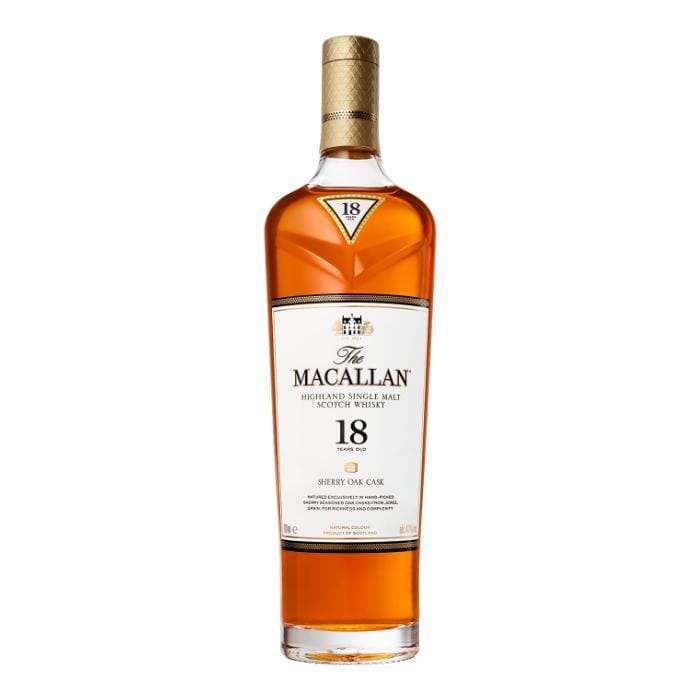 Buy The Macallan 18 Year Old Sherry Oak 750mL Online - The Barrel Tap Online Liquor Delivered